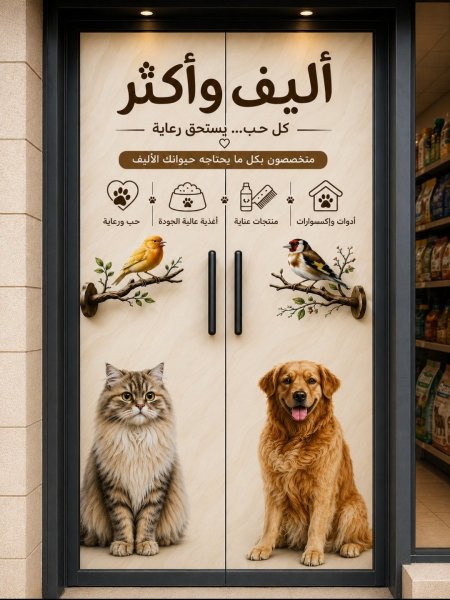 ستكر أبواب ومحلات بجودة عالية