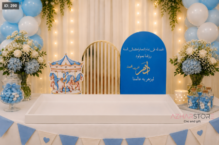 ستاند وصينيه كاروسيل مع سجن اكريليك
